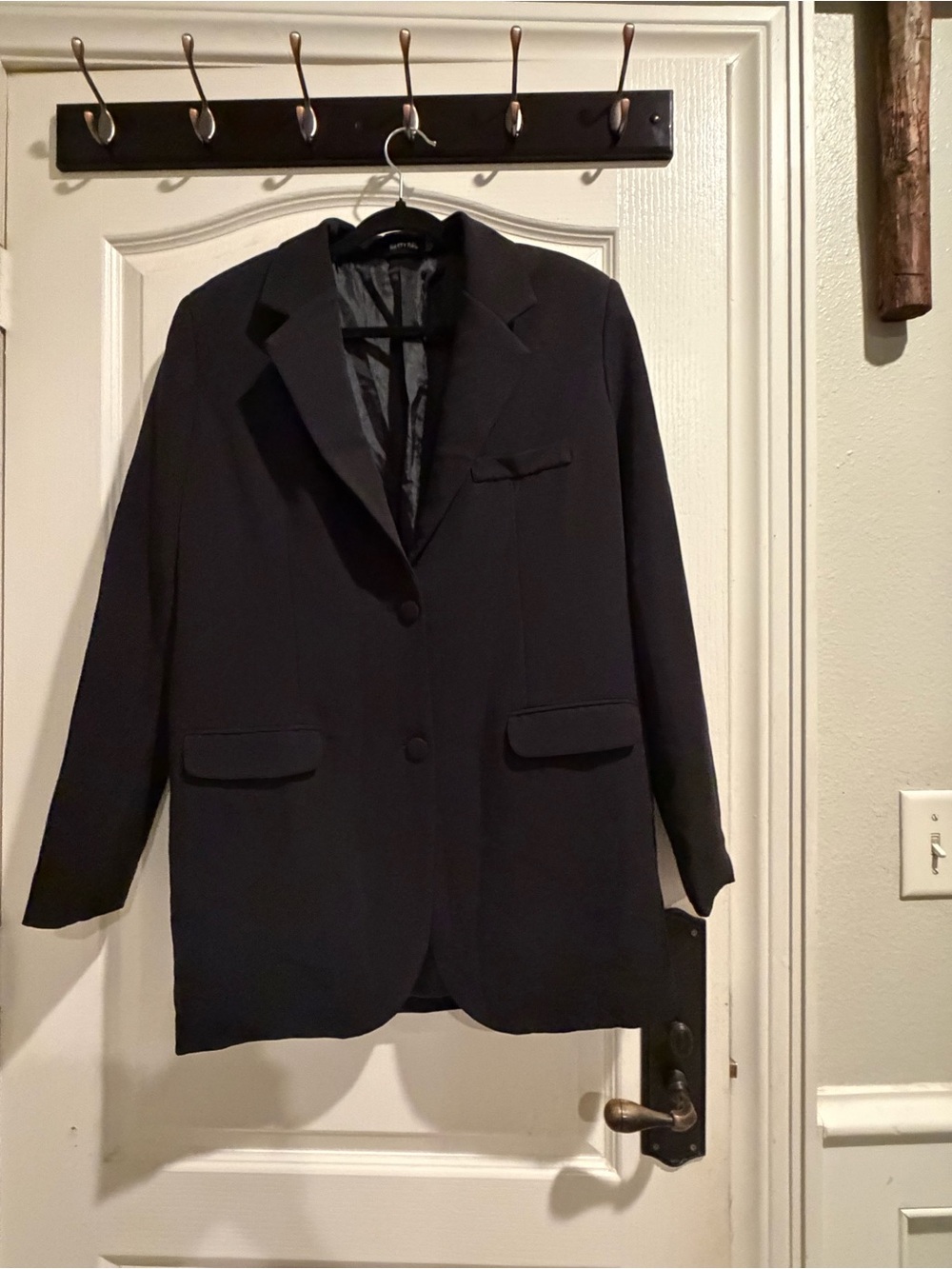 Nasty Gal Black Relaxed Single-Breasted Blazer